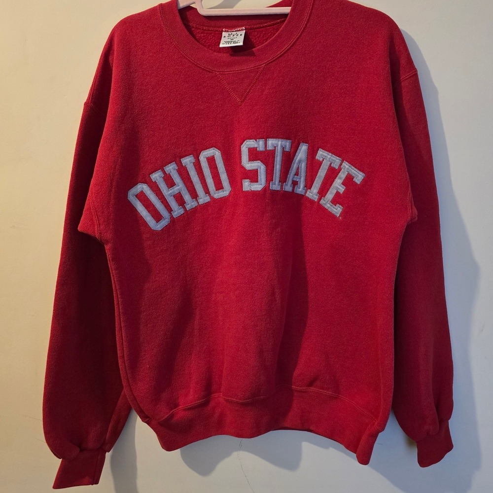 Vintage MJ Soffe Ohio State Buckeyes Sweatshirt Red Crewneck Medium